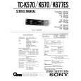 SONY TCK677ES Service Manual