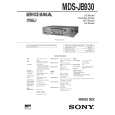 SONY MDS-JB930 Owner's Manual