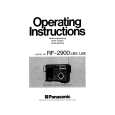 PANASONIC RF-2900LBE Owner's Manual