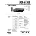 SONY MDP-A1 Service Manual