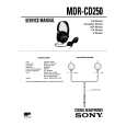 SONY MDRCD250 Service Manual
