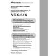 PIONEER VSX516S Owner's Manual