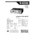 SONY TAAX500 Service Manual