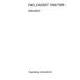 AEG Favorit 7080 BIO W Owner's Manual