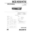 SONY MCEK550 Service Manual