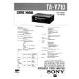 SONY TAV710 Service Manual