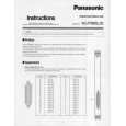PANASONIC WJPB85L32 Owner's Manual