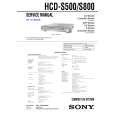 SONY HCDS500 Service Manual