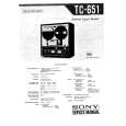 SONY TC-651 Service Manual