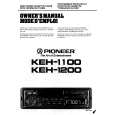 PIONEER KEH-1100 Owner's Manual