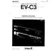 SONY EV-C3 Owner's Manual