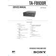 SONY TAFB930R Service Manual