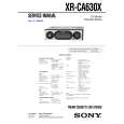 SONY XRCA630X Service Manual