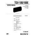 SONY TGV100 Service Manual