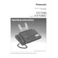 PANASONIC KXF280 Owner's Manual
