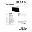 SONY ICF-SW15L Service Manual