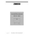 ZANUSSI DCS383 SILVER Owner's Manual