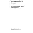 AEG Lavamat 610 A Owner's Manual