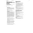 SONY WM-FX463 Owner's Manual