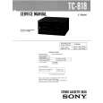 SONY TC818 Service Manual