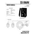 SONY SS-D66AV Service Manual