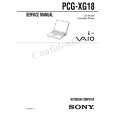 SONY PCGXG18 Service Manual