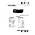 SONY XRC111 Service Manual