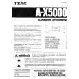 TEAC A-X5000 Owner's Manual