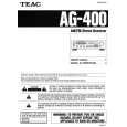 TEAC AG-400 Owner's Manual