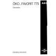 AEG FAV775WGB Owner's Manual