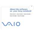 SONY PCG-FX101 VAIO Software Manual