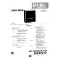 SONY KPR4620 Service Manual