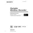 SONY MZB10 Owner's Manual