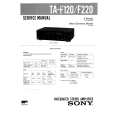SONY TAF120 Service Manual
