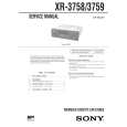 SONY XR3758 Service Manual