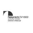 NAKAMICHI TX-1000 Owner's Manual