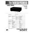 SONY TAF303ESD Service Manual