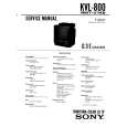 SONY KVL800 Service Manual
