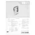 SONY WM-F1 Service Manual