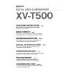 SONY XVT500 Owner's Manual