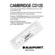 BLAUPUNKT CAMBRIDGE Owner's Manual