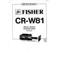 FISHER CRW81 Service Manual
