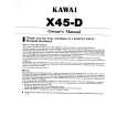 KAWAI X45D Owner's Manual