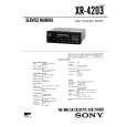 SONY XR4203 Service Manual
