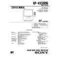 SONY KPR46EXR15 Service Manual