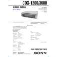 SONY CDX-1200 Owner's Manual