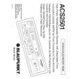 BLAUPUNKT ACS2501 Owner's Manual