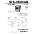 SONY HCDGX30 Service Manual