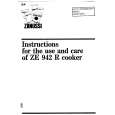 ZANUSSI ZE942R Owner's Manual