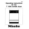 MIELE T1050 Owner's Manual